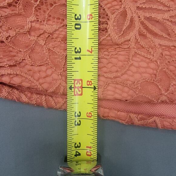 B. Darlin Lace Fit & Flare Dress 5/6 Sleeveless Terracotta Occasion - Picture 8 of 9